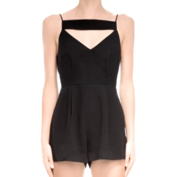 FINDERS KEEPERS |Revolve Black Diamond Cutout Playsuit - Picture 1 of 9